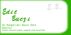 edit buczi business card